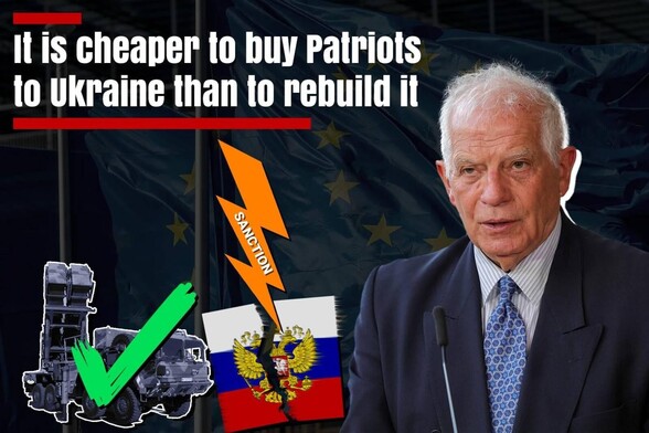 "Before we talk about rebuilding Ukraine, we must avoid destroying it. It would be cheaper to buy Patriot systems than to rebuild the power plant targeted by the Russians," Josep Borrel told Le Monde.