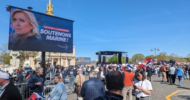 Le Pen’s ‘Save Democracy’ rally after guilty verdict falls short of expectations – POLITICO